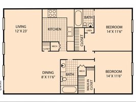 Highland Terrace - 2 Bedroom/2 Bath