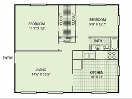 Windsor Court - 2 Bedroom with Garage