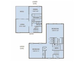 Mountain View Apartments - 2BR Townhouse